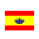 Bandera Española con Corona 20x30